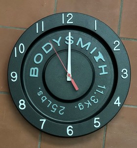 lot 224 image: Body Smith Weight Motif  Decorative Wall Clock