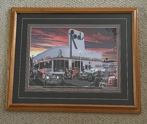 lot 30A image: Crankshaft Motors - Stromberg, California Print by Larry Grossman