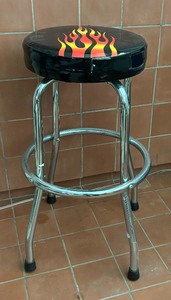 lot 66 image: Flaming Shop Stool