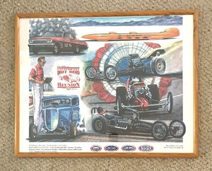 lot 80 image: Fifth NHRA California Hot Rod Reunion Print by Kenny Youngblood