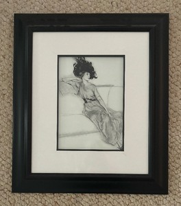 lot 87 image: Feather Hat Print by Etienne Drian