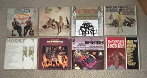 lot 93 image: Eight Record Albums by The Ventures including Walk Dont Run, The Colorful Ventures, Lets Go and More