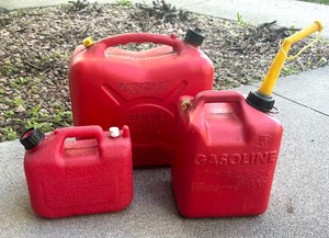 lot 112 image: Three Gas Cans