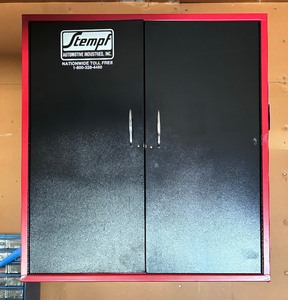 lot 128 image: Stempf Wall Mounted Garage Cabinet