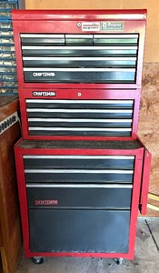 lot 8 image: Craftsman Tool Chest with a Variety of Tools