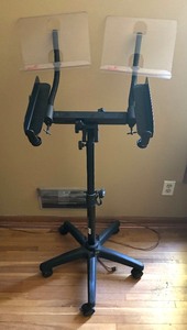 lot 131 image: Double Adjustable Music Stand by On Stage Stands