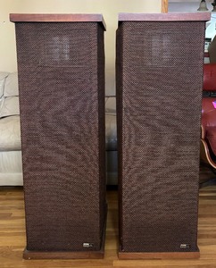 lot 6 image: Pair of ESS AMT 1 Heil Tower Speakers