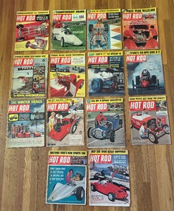 lot 263 image: 14 Editions of Hot Rod Magazines