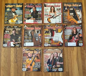 lot 268 image: Variety of Vintage Guitar Magazines
