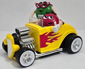 lot 250 image: Cute M & M Hot Rod Candy Dispenser