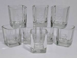 lot 255 image: Vintage Ozark Airlines Logo Cocktail Glassware