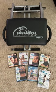 lot 293 image: Malibu Pilates Pro Chair with Sculpting Handles and DVDs