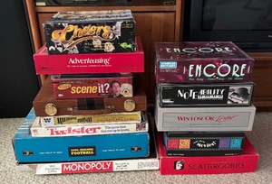 lot 305 image: Variety of Board Games including Encore, Monopoly, Cheers and More