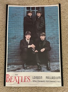 lot 309 image: The Beatles London Palladium 1963 Concert Poster