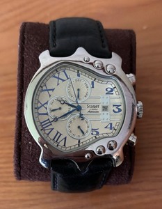 lot 327 image: Stauer Stainless Steel Guitar Wrist Watch