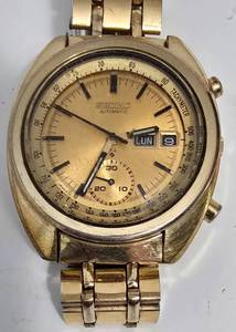 Rare Seiko "Gold Bruce Lee" Chromograph Automatic Watch