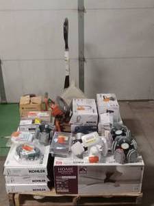 lot 18 image: HUGE LOT of Glacier Bay & Kohler Kitchen Faucets, Bathroom Faucets, Showers, Bathtub Faucets, Lightning and Lighting Accessories - For Parts - Sells GREAT on eBay