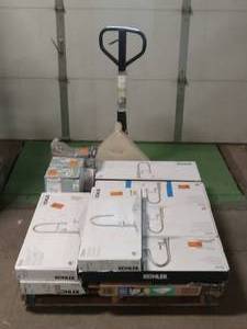 lot 19 image: HUGE LOT of Glacier Bay & Kohler Kitchen Faucets, Bathroom Faucets, Showers, Bathtub Faucets, Lightning and Lighting Accessories - For Parts - Sells GREAT on eBay
