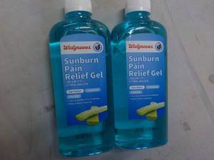 lot 87 image: 2 ct Walgreens 16 oz Sunburn Pain ...