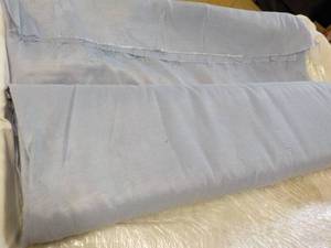 lot 130 image: 64 x 24 yards Blue Semi-Sheer Mate...