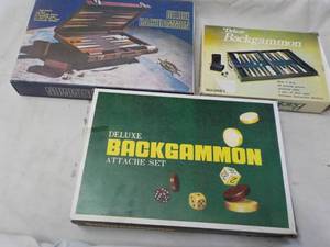 lot 146 image: 3 ct Backgammon Games...