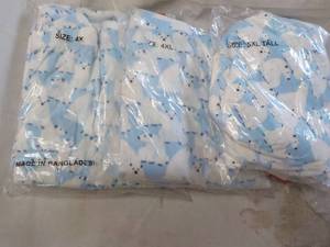 lot 167 image: 2 ct size 4XL and 1 size 5XL Tall L...