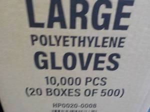 lot 174 image: 10,000 size Large Polyethylene Sing...