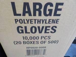 lot 175 image: 10,000 size Large Polyethylene Sing...