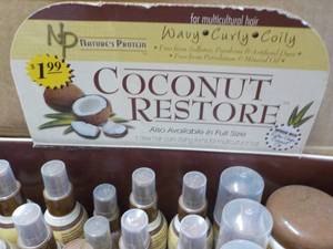 lot 177 image: 37 pc Display Coconut Restore Trial...