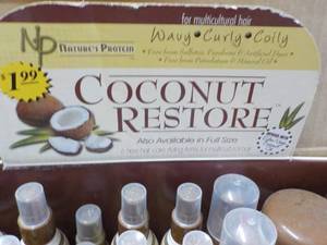 lot 179 image: 37 pc Display Coconut Restore Trial...