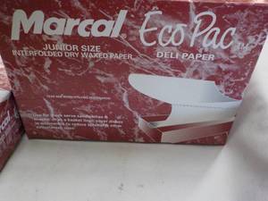 lot 187 image: 6 ct Marcal Dry Waxed Deli Paper- 5...