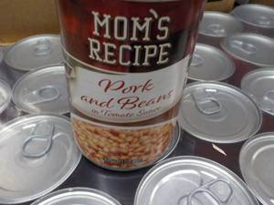 lot 191 image: Case of 24 Moms Recipe Pork and Be...