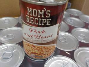 lot 192 image: Case of 24 Moms Recipe Pork and Be...