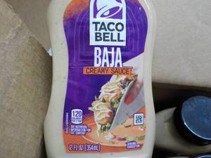 lot 208 image: 8 ct Taco Bell BAJA Creamy Sauce 12...