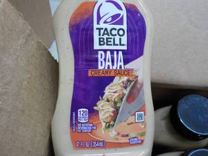 lot 210 image: 8 ct Taco Bell BAJA Creamy Sauce 12...