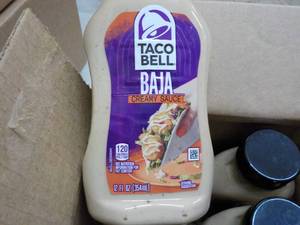 lot 212 image: 8 ct Taco Bell BAJA Creamy Sauce 12...