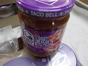 lot 230 image: 12 ct Taco Bell 15.7 oz Jars Saucy ...