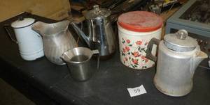 lot 59 image: vintage coffee pots