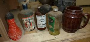 lot 79 image: Box full of old bottles