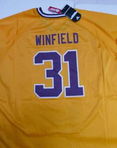 lot 144 image: Two legendary Dave Winfield jerseys size Lg 48