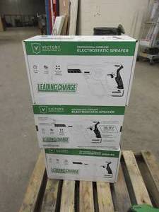 lot 149 image: VICTORY CORDLESS ELECTRO STATIC SPRAYER KITS - NEW
