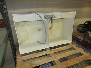 lot 169 image: MUSTEE DOUBLE BASIN UTILITY SINK