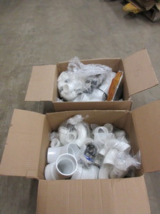 lot 184 image: PVC PLUMBING FITTINGS-MOSTLY NEW