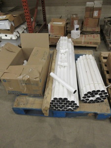 lot 189 image: PVC PIPE, CONNECTORS AND PIECES - MOSTLY NEW