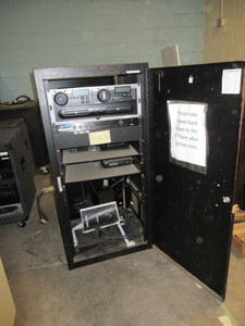 lot 224 image: MUSIC CONTROL CENTER WITH NUMARK PROFESSIONAL, RACKMOUNT, DUAL CD PLAYER