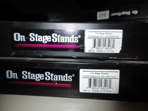 lot 243 image: ON STAGE, WALLMOUNT SPEAKER BACKETS-LIKE NEW