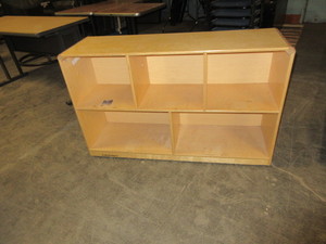 lot 262 image: CHILDCRAFT ROLLING CUBBY UNIT