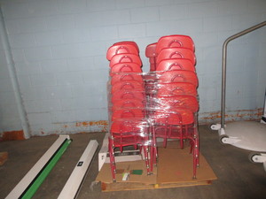 lot 264 image: LAKESHORE KIDS STACKING CHAIRS