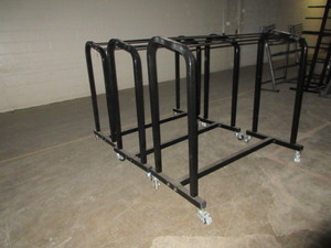 lot 276 image: POWER SYSTEMS  MOBILE YOGA MAT STORAGE CARTS