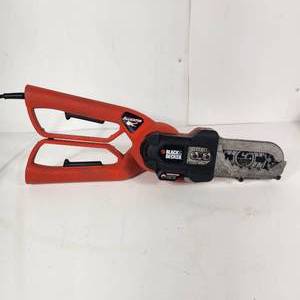 Black And Decker Corded Alligator Chainsaw Tested Works Great Condition